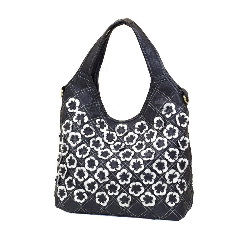 Premium Top-Layer Cowhide Leather Patchwork Bag for Women | Colorful Shoulder Cross-Body 2-in-1 Handbag with Unique Artistic Design | Versatile Purse for Everyday Chic, Work, Errands & Travel | Trendy Statement Accessory with Vibrant Personality & So