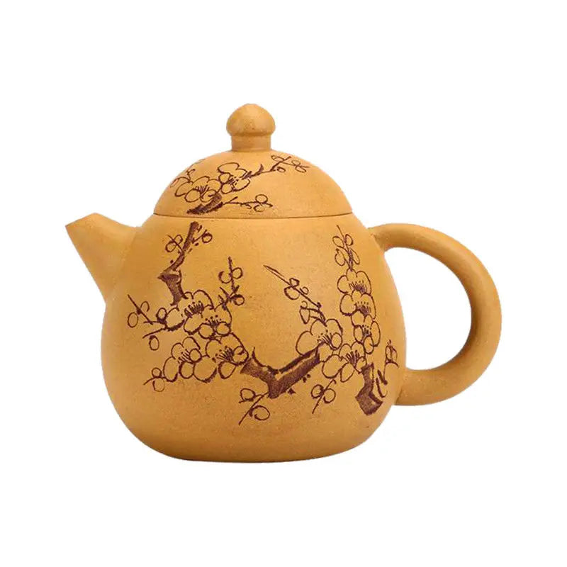 250ml Chinese Yixing Teapot Handmade Kettle Ball Hole Filter Purple Clay Tea Pot Flower Teaware Kung Fu Teaset