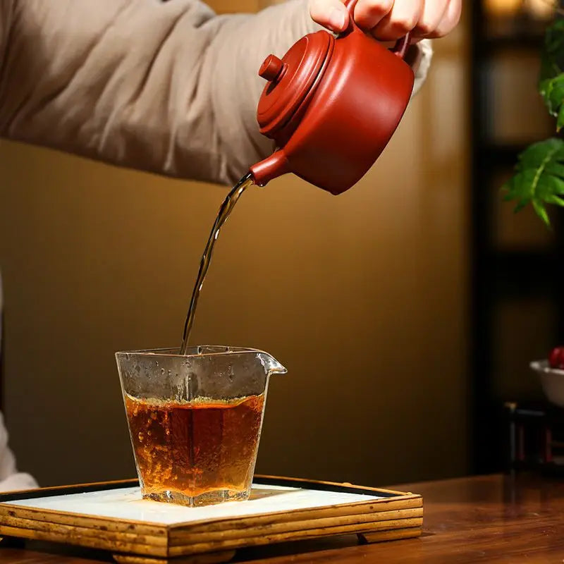 250ml Yixing Classic Tea Pot Purple Clay Ore Beauty Kung Fu Teaware Kettle Raw Ore Teapots Tea Ceremony Supplies