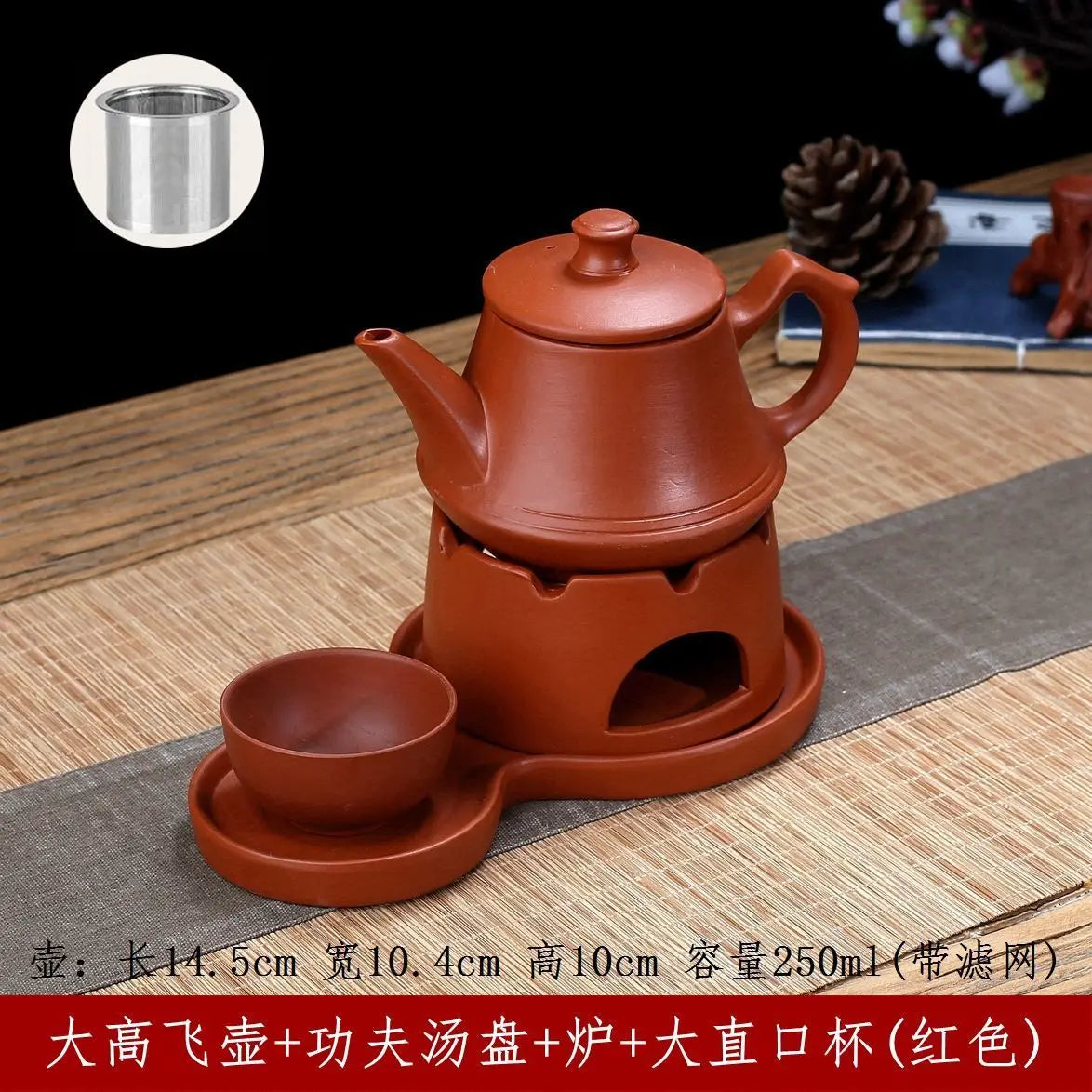 300cc Purple Clay Teapot Handmade Tea Set Pot Chinese Kung Fu Tea Pot Kettle Teapot Zisha Ceramic Pottery China Tea Set Pitcher