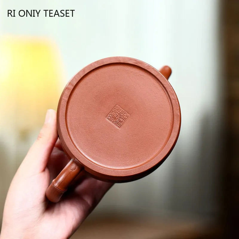 300ml Hand Painted Yixing Purple Clay Tea Pot Chinese Zisha Tea Sets Household Filter Tea Maker Boutique Handmade Teapot