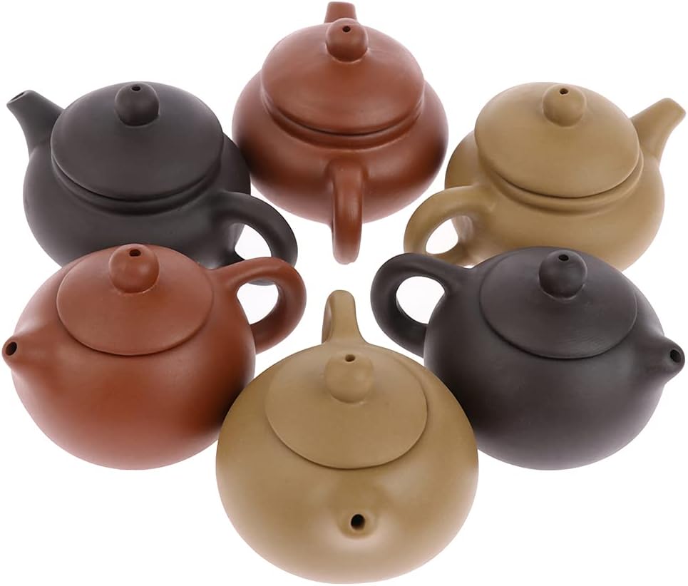 kekafu Finger Teapot, Handmade Zisha Tea Set Xishi Pots Natural Mud Teapot Purple Sand Mud Kungfu Kettle Filter Loose Tea