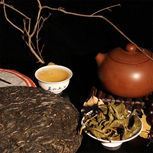 2006yr Classical Raw Puerh Tea - (150cups)Yi Wu Arbor Old Large Tree Uncook Puer Tea - Sheng Pu erh Tea cake - Yunnna Pu'erh Tea-Green Puerh Tea-Chinese Tea Cake-357g/12.6oz