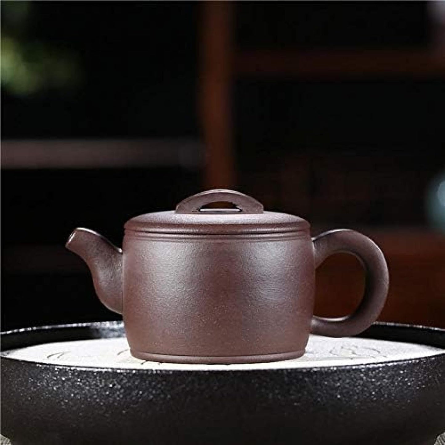 Handmade Zisha Teapot, Purple Clay Teapot Chinese Yixing Teapot Kung Fu Tea Set Busisses Gift