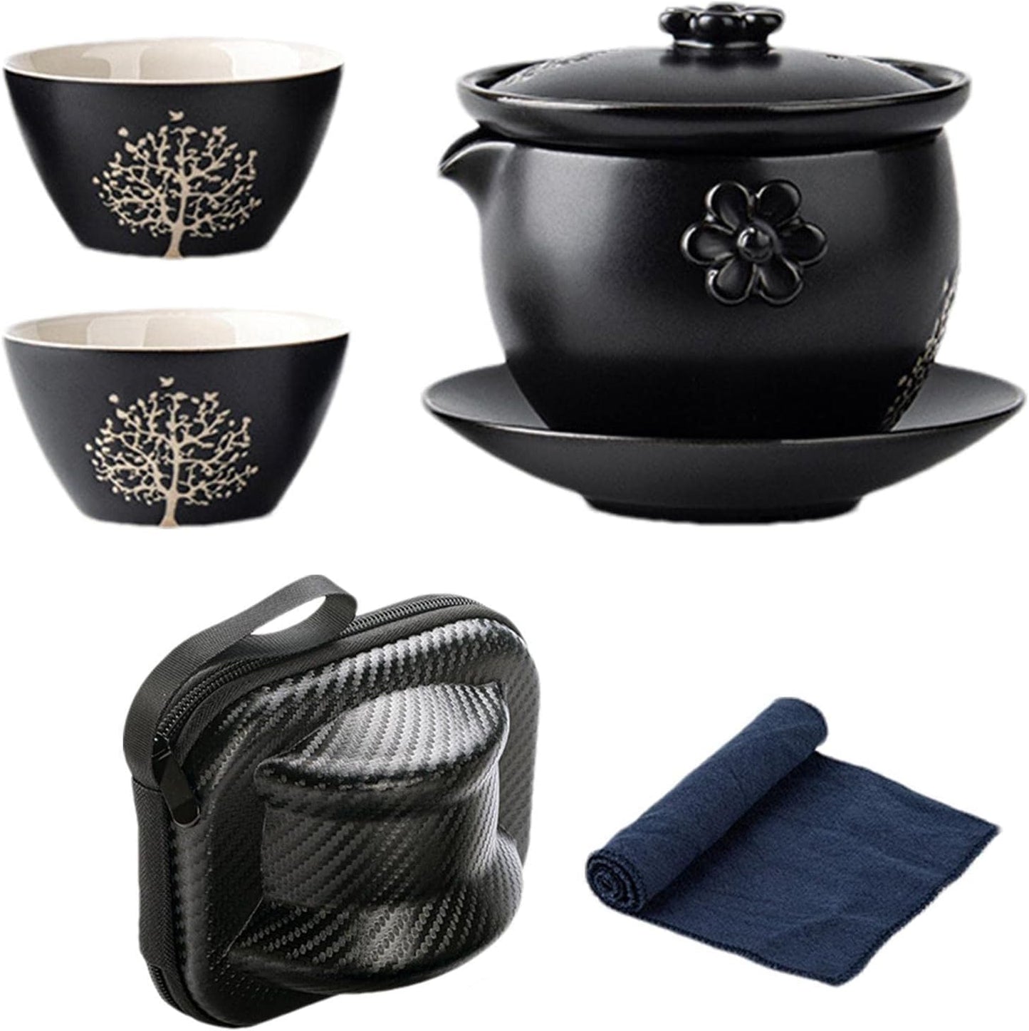 Asian Tea Set, Ceramic Teapot Set, Elegant Smoothly Polished Coffee Tea Pot Set With Eagle Beak Design, Japanese Tea Set, Anti Scald Decorative Tea Pots, Japanese Teapots For Tea Parties Ofice Daily