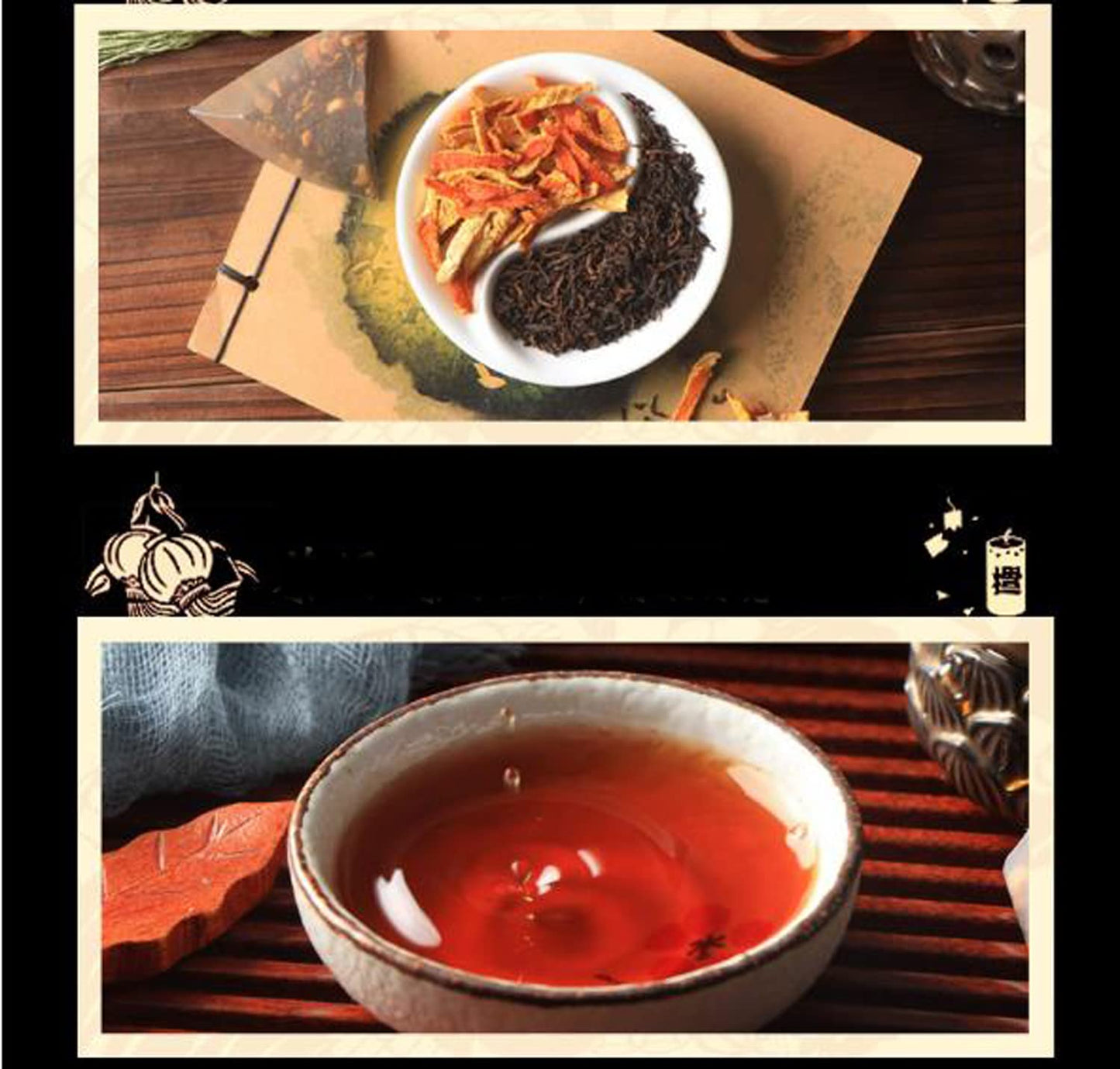 cn herb Pu 'er Tea Triangle Bag Tea Bag Combination Cold Tea Leaf Health Tea 3g *10 Bags