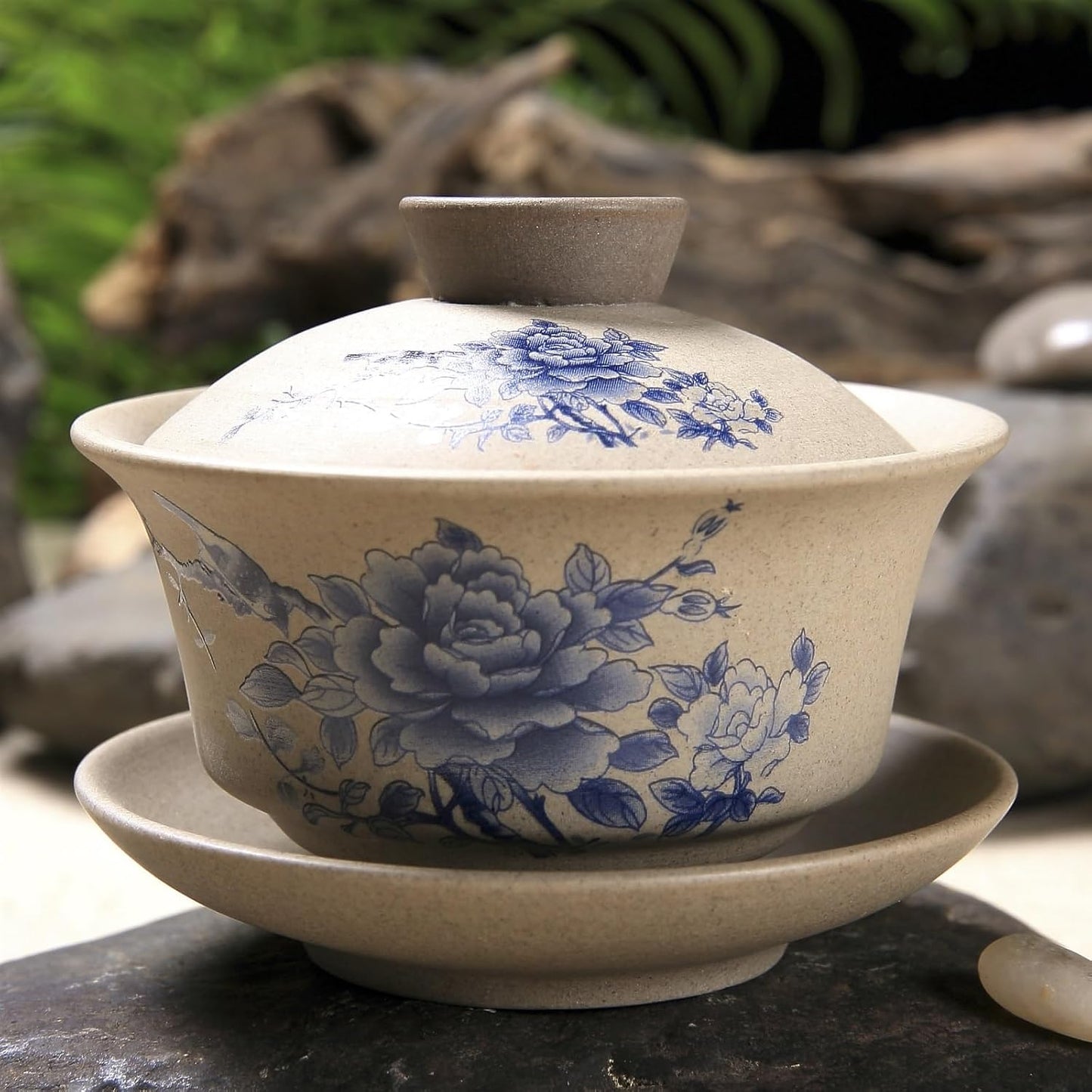 Chinese/Japanese Tea Set Chinese Kung Fu Teapot Pottery Clay Tea Cup Classical Gaiwan Traditional Handmade Tea Set Cup Portable Teapot Set Tea Gift set (Size : A)