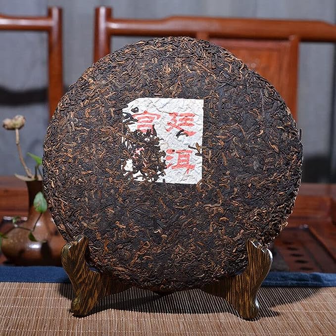 Menghai Puerh Ripe Tea Cake Balck Tea Health Care Yunnan Palace Pu'er Tea 357g