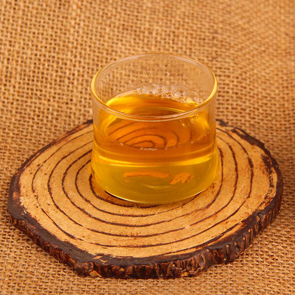 357g Big Leaves Raw Puerh Tea Cake- 2014yr Green Puer Tea- Sheng Bing Pu'erh Tea Cake - Uncook Pu'erh Tea