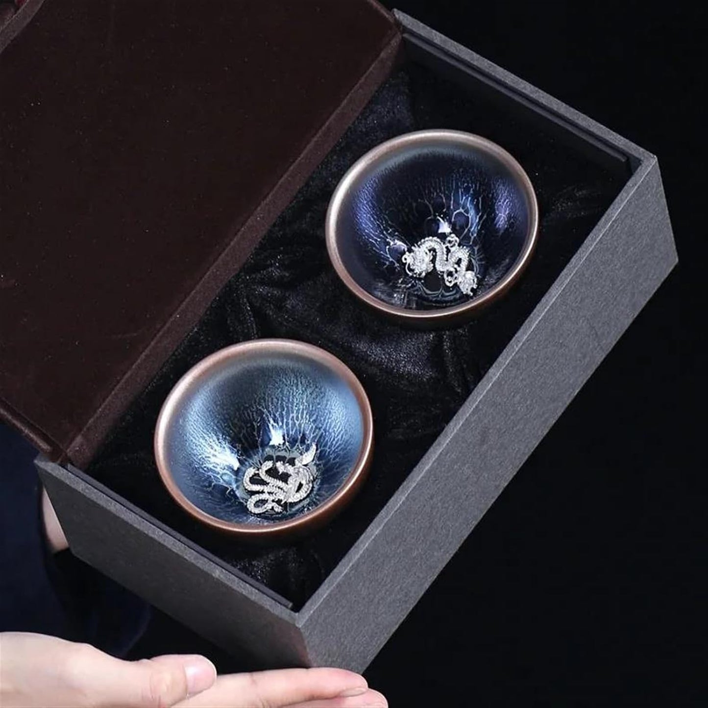 Afternoon Tea Set Kung Fu Tea Set Master Cup Tea Bowl Ceramic Tea Cup Chinese Teaware Teacup Gift Box Tea Set For Adults (Color : A)