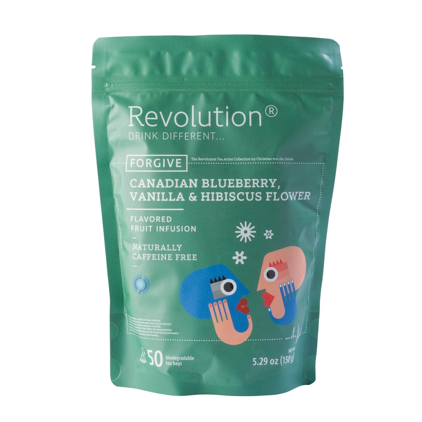 Revolution Tea - Mesh Infuser Full Leaf Tea - Organic Green Tea - 30 Bags