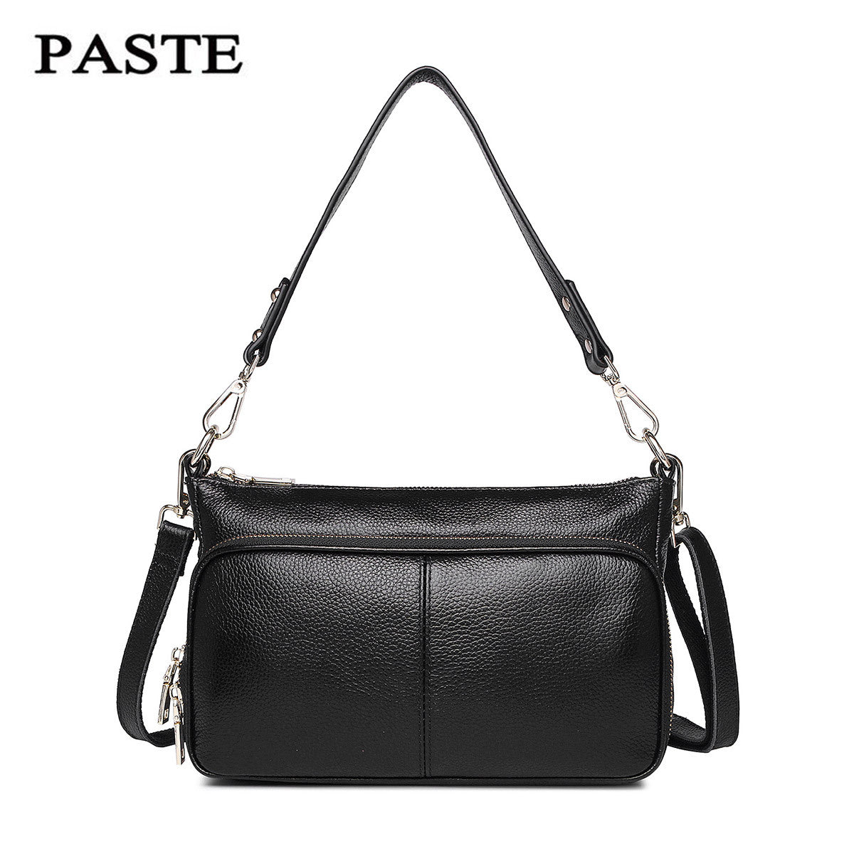 Genuine Top Layer Cowhide Soft Leather Small Crossbody Bag for Women, New Versatile Shoulder Top Handle Purse, Trendy Multifunctional Handbag 0170 for Ladies