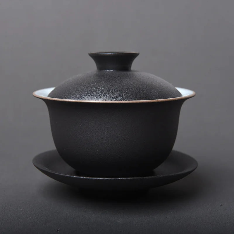Ceramic Porcelain Gaiwan Teaware Cover Bowl Tea Tureen Teaware Sancai Teacup Kungfu Tea Set Personal Toast Bowl Japanese Tea Cup