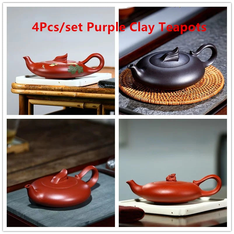 Chinese Yixing Purple Clay Teapot Dahongpao Tea Pot Teapots Handmade Stone Kettle Zisha Tea Set