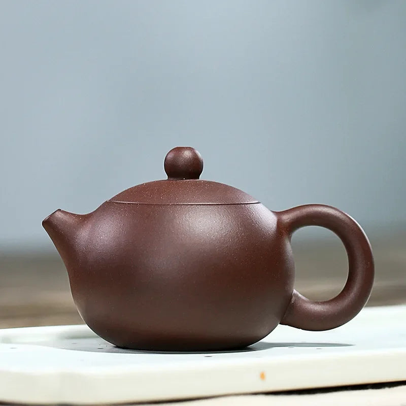 Chinese Yixing Zisha Teapots Set Purple Clay Teapot Classic Xishi Tea Pot 115ml Tea Kettle Master Handmade Gongfu Teaware
