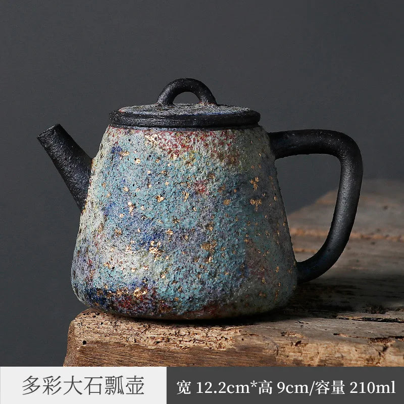 Japanese Rock Mine Pot Famous Gongfu Teapot Shipiao Teapot Tea Set