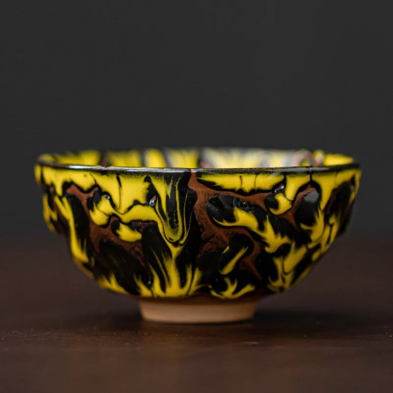 Kiln-turned Mythical Beast Tea Cup Dragon Tiger Master Cup Ceramic Tea Cup Jianzhan Chinese Tea Cup Kung Fu Tea Set Teacup