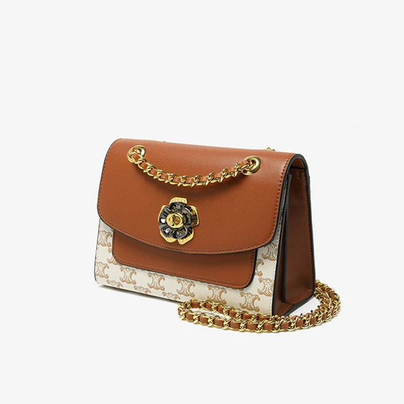 Genuine Leather Underarm Crossbody Bag for Women, New Versatile Small Shoulder Chain Purse, Trendy Everyday Handbag for Ladies