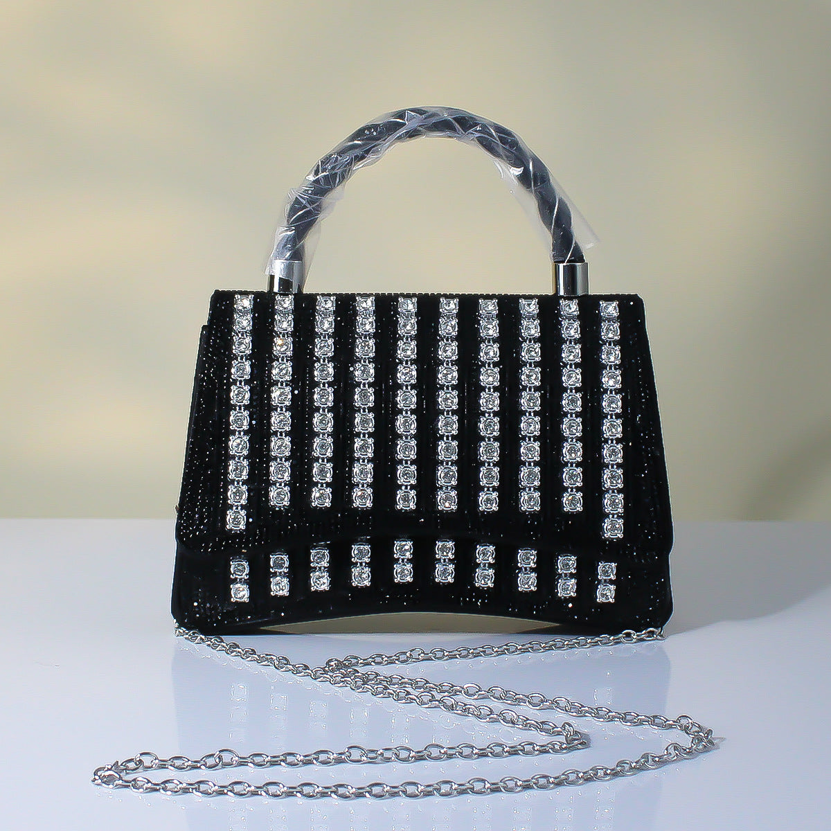 Women's Evening Bag Elegant Clutch Purse, Stylish Formal Dress Handbag with Flap, Sophisticated Shoulder Bag for Party & Wedding