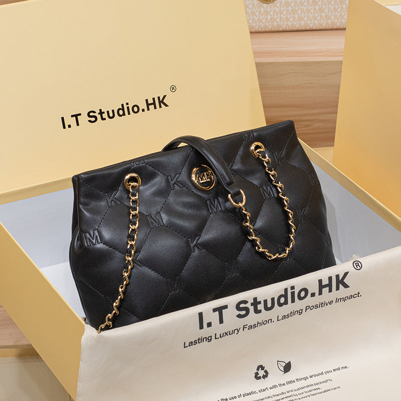 Genuine Leather Underarm Tote Bag for Women, New Fall Winter Large Capacity Commute Shoulder Crossbody Purse, Premium Versatile Handbag for Ladies