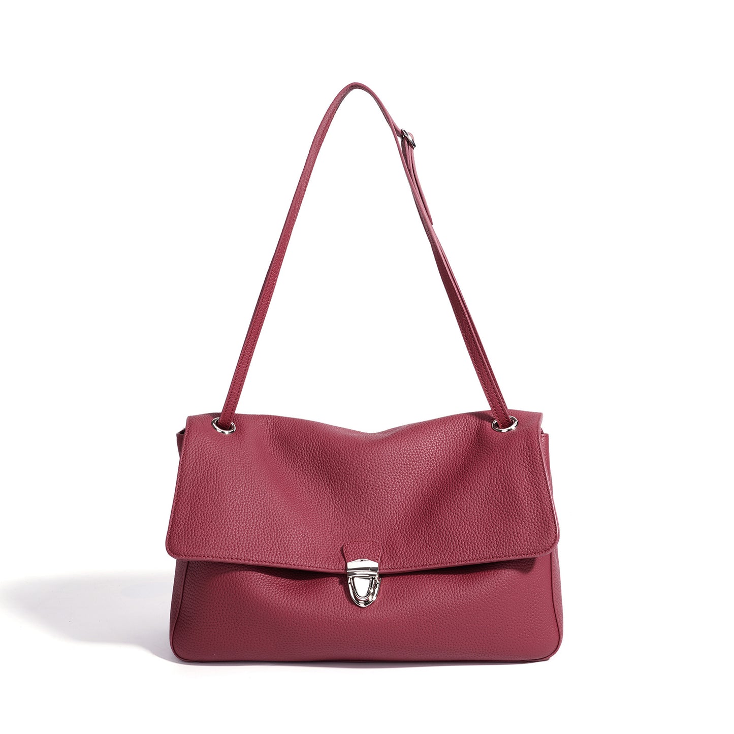 New Korean Light Luxury Large Capacity Commute Bag, Versatile Crossbody Shoulder Top Handle Purse, Niche Premium Genuine Leather Handbag for Women
