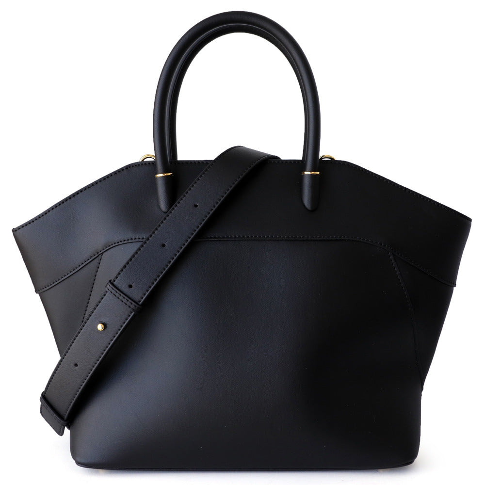 Wing Tote Bag for Women Premium Cowhide Large Capacity Commuter Shoulder Crossbody Handbag, Versatile Purse with Sculptural Design