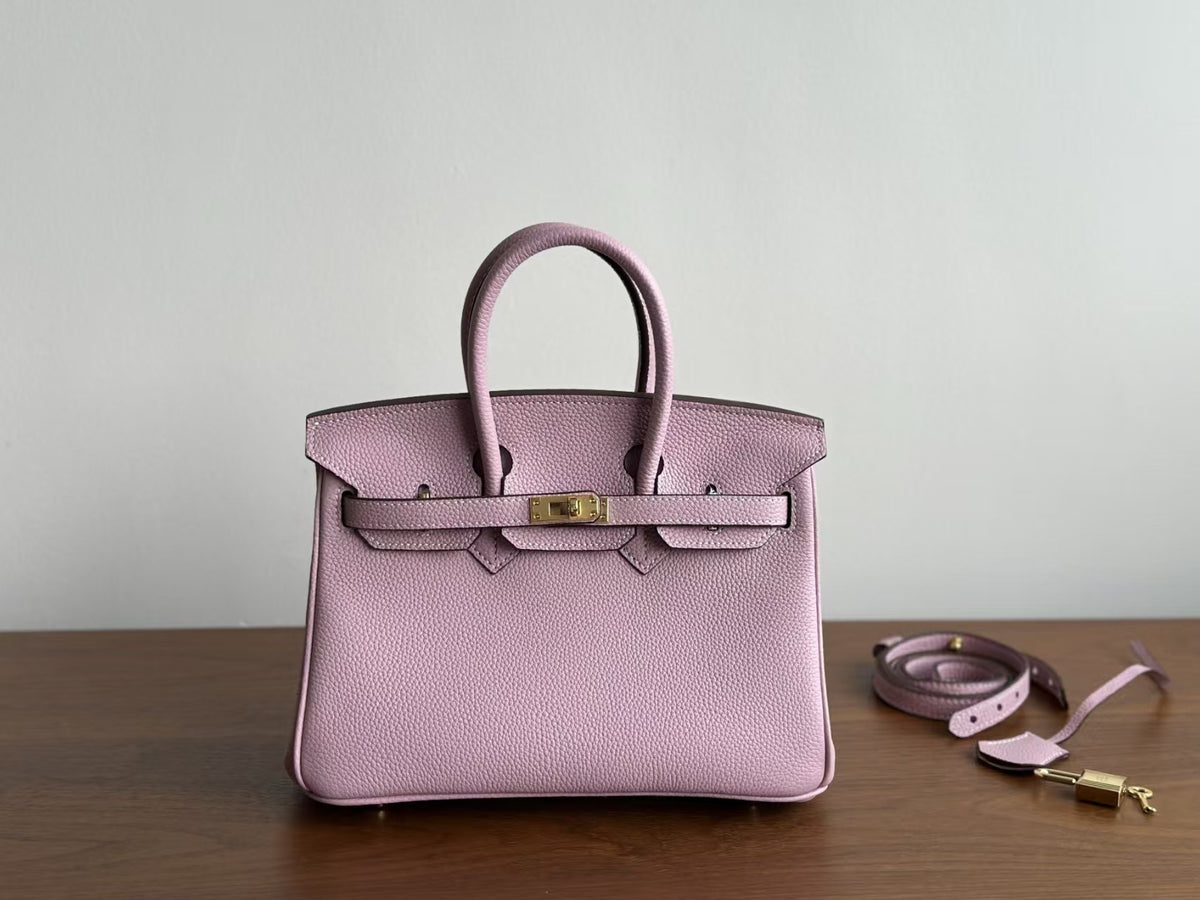 Genuine Togo Pebbled Leather Birkin-Kelly Style Bag for Women, New Large Capacity Classic Shoulder Crossbody Top Handle Purse, Premium Handbag for Ladies