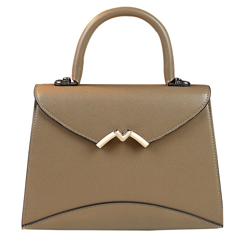 Palm Grain Kelly Bag for Women Summer Top Handle Shoulder Crossbody Handbag, Croc-Embossed Texture with Elegant Hardware for Work & Everyday Commute