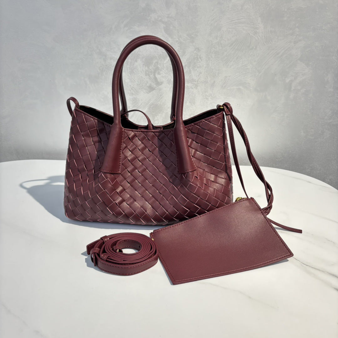 Genuine Leather Shoulder Crossbody Bag for Women, New Simple Fashionable Commute Purse, Versatile Everyday Work Bag for Ladies
