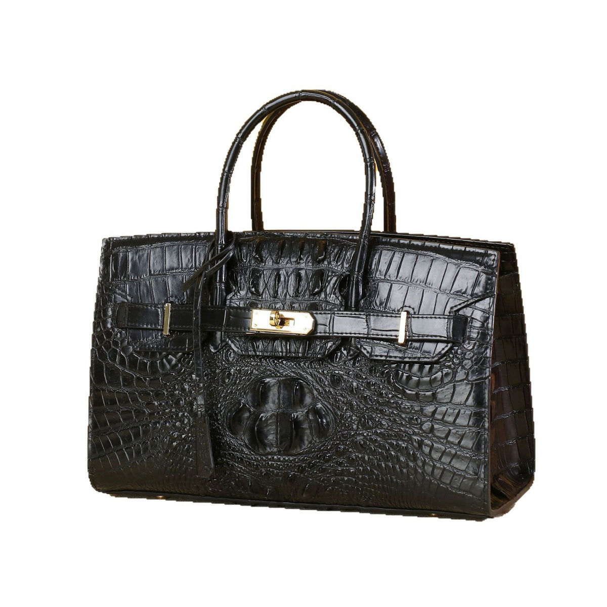 Elegant Croc-Embossed Birkin-Inspired Tote Bag for Women, Premium Large Capacity Top-Handle Shoulder Crossbody Handbag with Trendy Design, Versatile Everyday Purse