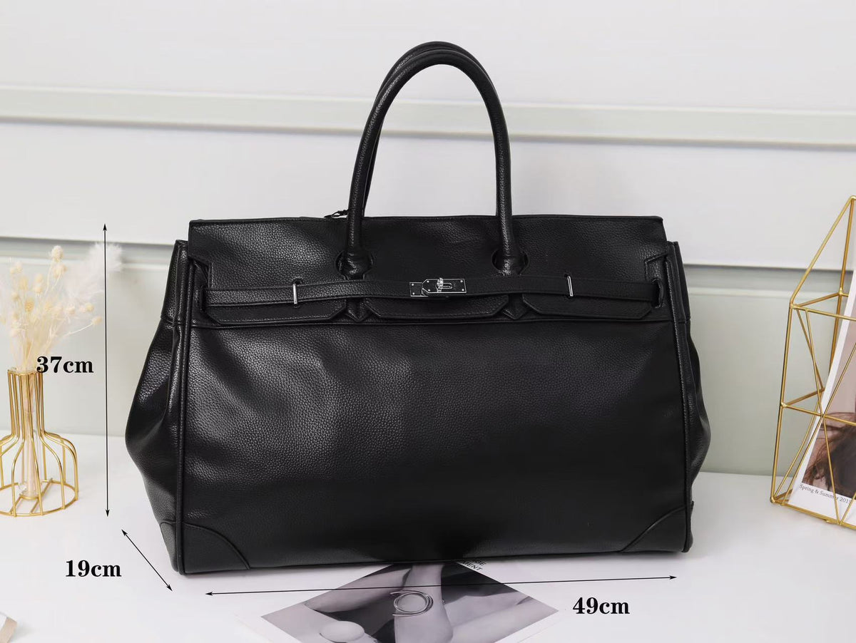 Premium Unisex Birkin-Inspired Large Tote Bag, Vintage Top-Handle Crossbody Shoulder Handbag for Men & Women, Spacious Everyday Carryall