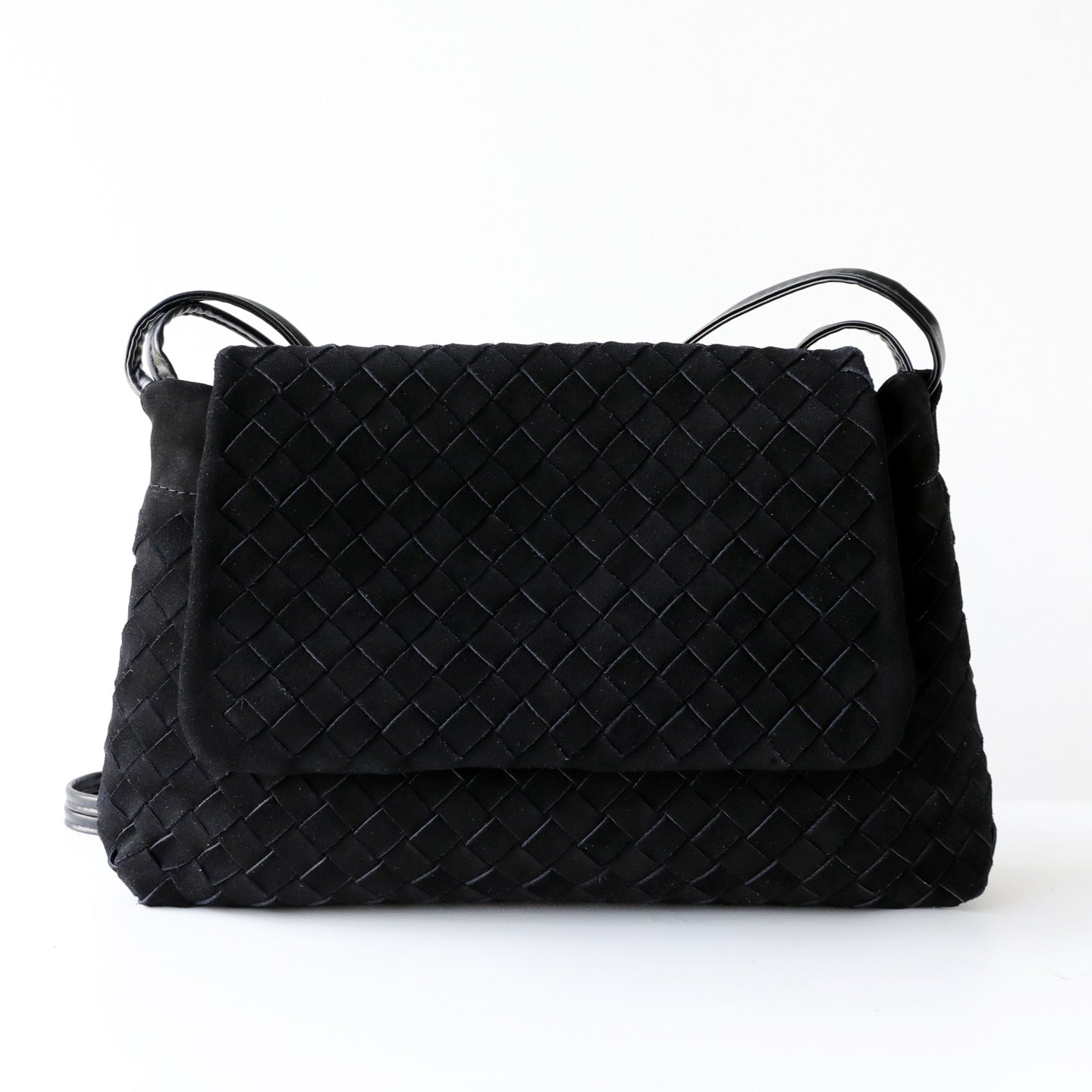 Frosted Cowhide Woven Flap Tote Bag for Women Large Capacity Commuter Shoulder Crossbody Handbag, Premium Matte Purse with Artisan Texture