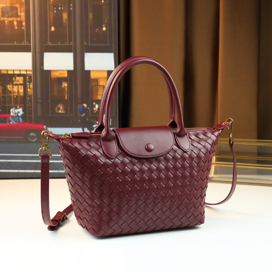 Woven Saddle Bag for Women Large Capacity Spring Summer Shoulder Crossbody Handbag, Versatile Fashion Purse with Artisan Woven Texture