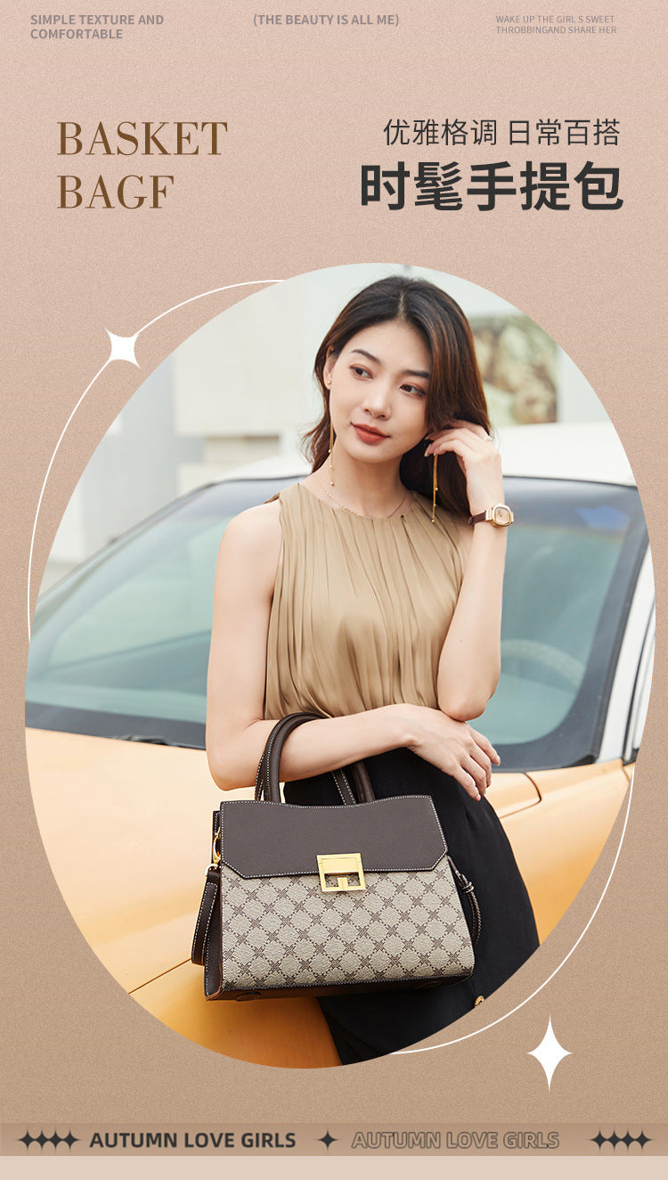 Women's Top-Handle Cross-Body Shoulder Bag, High-End Fashionable Handbag with Premium Quality, Trendy Versatile Purse for Work, Commute & Daily Use, This Year's Must-Have Accessory