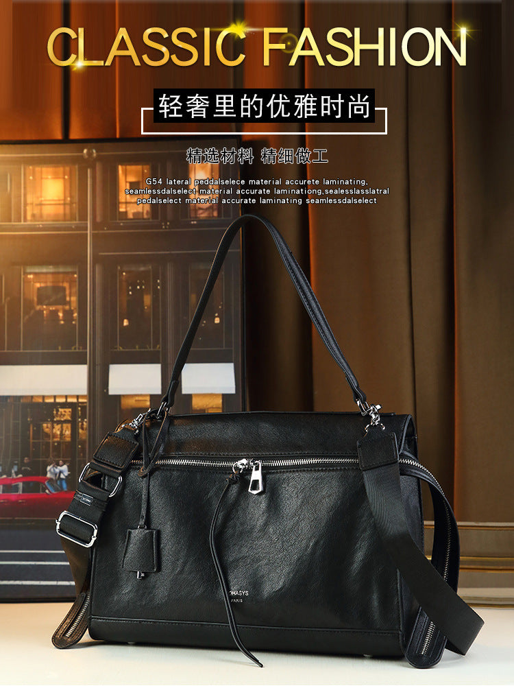 Large Capacity Tote Bag for Women Fall Winter Shoulder Crossbody Handbag, Premium Commuter Purse with Trendy Versatile Style