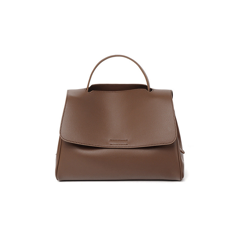 New Premium Cowhide Large Capacity Tote Bag, Versatile Shoulder Crossbody Top Handle Purse, Fashionable Handbag for Women