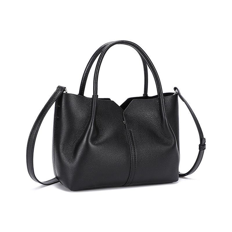 Top Layer Cowhide Tote Bag for Women Large Capacity Crossbody Shoulder Handbag, Premium Summer Purse with Niche Designer Appeal