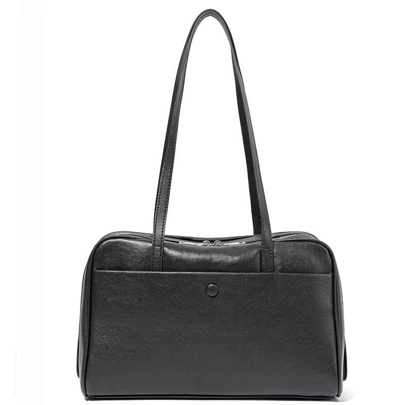 Boston Bowling Tote Bag for Women Large Capacity Commuter Shoulder Handbag, Versatile Practical Purse with Classic Silhouette