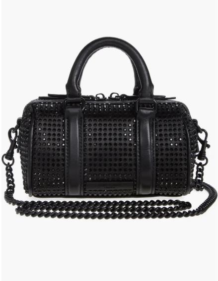 New Boston Bag for Women, Versatile Bucket Pillow Crossbody Purse, Diamond-Studded Shoulder Handbag for Travel & Daily Use