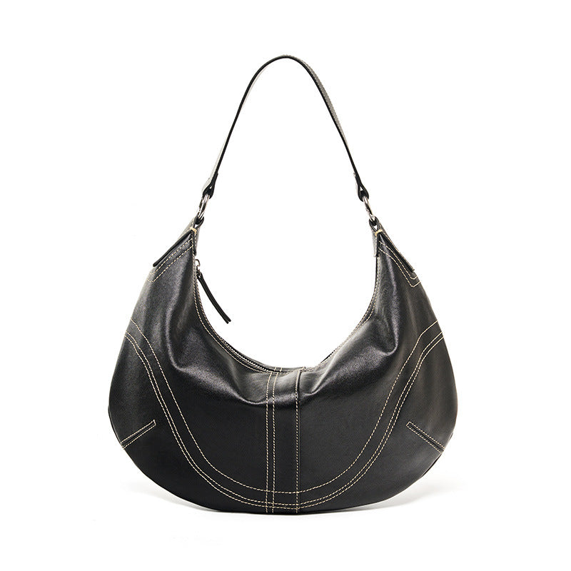 Premium Suede Dumpling Bag, Light Luxury Niche Crossbody Shoulder Underarm Purse, Top Handle Handbag for Women