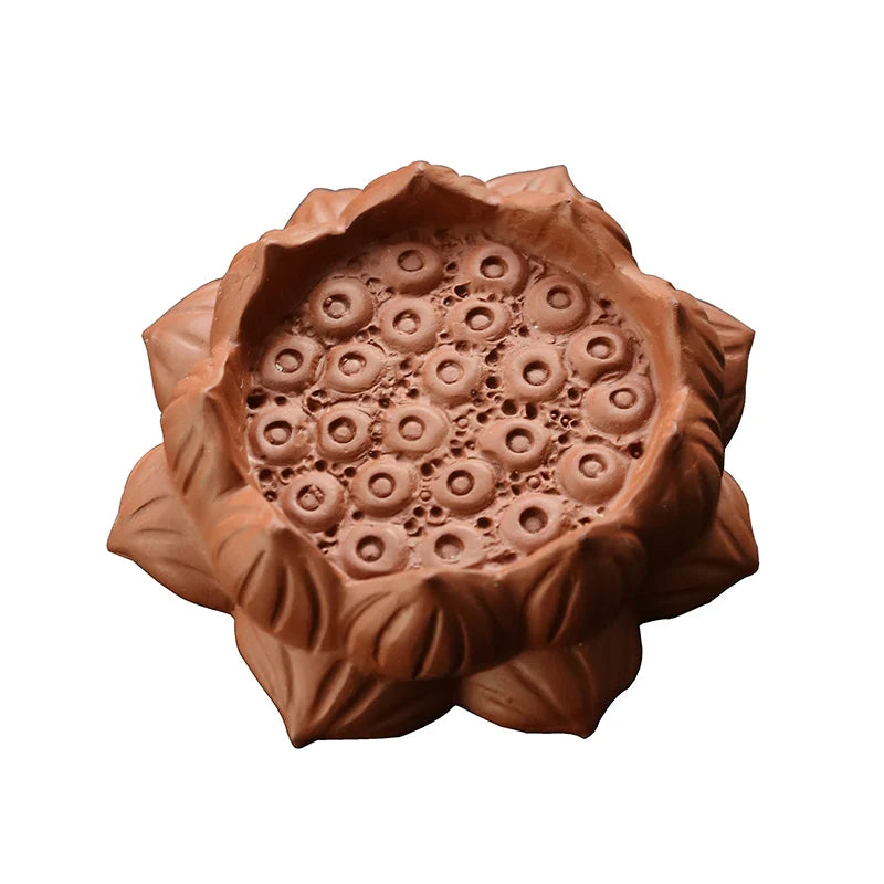 Purple Sand Lotus Tea Pet Ornament, Teapot Lid Holder, Can Raise, High-Quality Tea Play, Kungfu Tea Ceremony Accessories