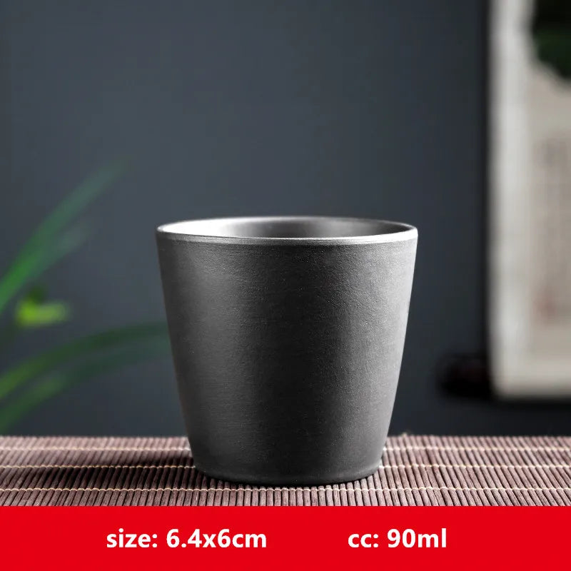 Retro Purple Clay Dragon Pattern Tea Bowl Zhu Mud Teacup Handmade Relief Dragon and Phoenix Tea Cup Portable Master Cup Tea Set