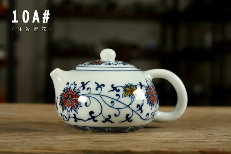 Creative lovely small teapot 150ML ceramic tea pot hand-painted blue-and-white porcelain teapot kung fu tea set