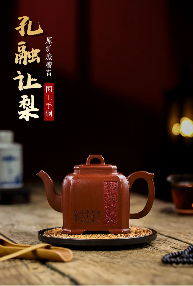 Hand Throwing Bronze Hanwa Teapot with Qinzhou Nixing Pottery Clay 80cc-120cc for Puer Tea Black Tea Yixing Teapots