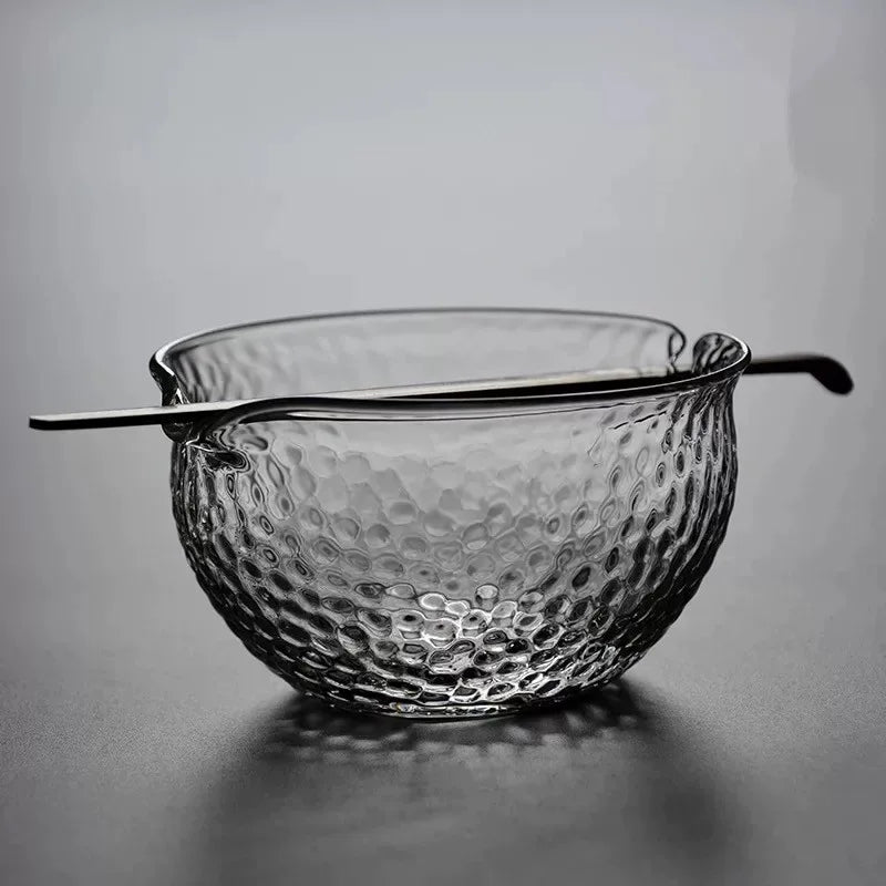 Tea ceremony чай Glass tea making bowl drainage bowl tea making utensil green tea Japanese style fair cup tea set tea ware set