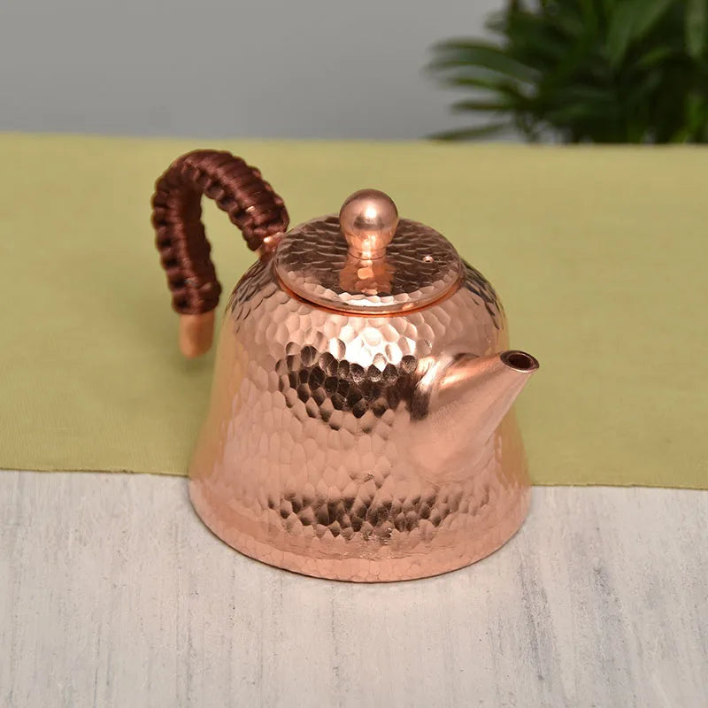 Vintage Tea Kettle Japanese Copper Teapot Small Whter Pot Oolong Puer Tea Services Chinese Yixing Teapot Kung Fu Teapots 200ML