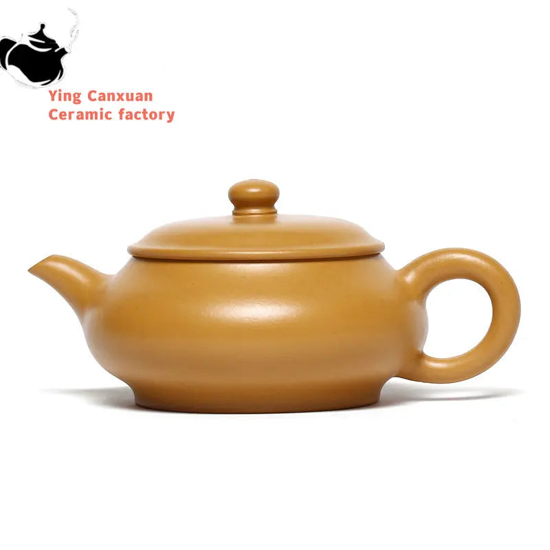 Yixing purple clay teapot gold Zhuni Ming furnace pot Kung Fu tea set teapot capacity 160ml