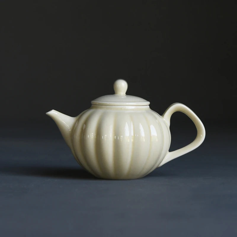 beginning of the foam ceramic teapot single filtering teapot yellow glaze glaze small household teapot kung fu tea pot