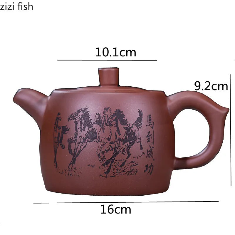 460ml 480ml Teapot Yixing Purple Clay Teapot Handmade Teapots Tea Maker Tea Pot Tea Kettle Tea Making Tools Home Teaware Kettle