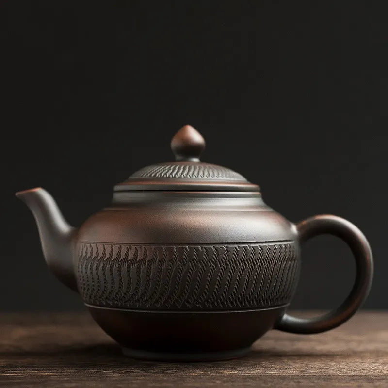 400ML Purple Pottery Pot Ceramic Kung Fu Teapot Tea Kettle Handmade Teapot Tea Maker Tea Set Small Teapot Teawater Sets